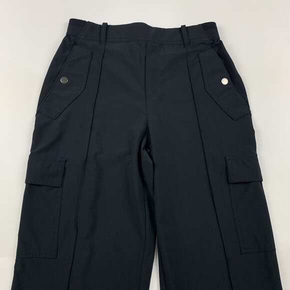 Athleta Black Vienna Cargo Relaxed Straight Leg Pant 4 - Picture 2 of 6